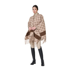 Damescape van wol monogram Equestro dames Damescape van wol monogram Equestro dames