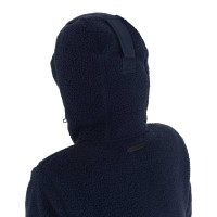 Dames donsjack met teddy-inzetstukken Equestro Marineblazer Marineblauw