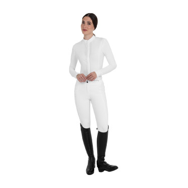 Damesbroek met hoge taille full grip met strass Equestro dames Damesbroek met hoge taille full grip met strass Equestro dames