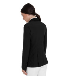 Dames wedstrijdjasje monogram in fluweelachtige stof Equestro