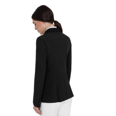 Dames wedstrijdjasje monogram in fluweelachtige stof Equestro
