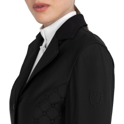 Dames wedstrijdjasje monogram in fluweelachtige stof Equestro