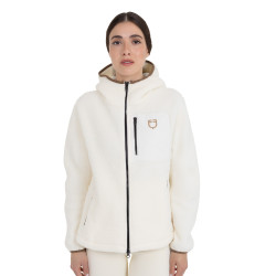 Dameshoodie van teddyfleece met capuchon en rits Equestro dames