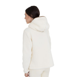 Dameshoodie van teddyfleece met capuchon en rits Equestro dames