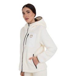 Dameshoodie van teddyfleece met capuchon en rits Equestro dames