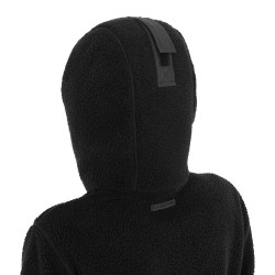 Dameshoodie van teddyfleece met capuchon en rits Equestro dames Zwart / zwart Dameshoodie van teddyfleece met capuchon en rits Equestro dames Zwart / zwart