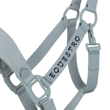 Technische halster met dubbele verstelling en rubber beklede gespen Equestro Technische halster met dubbele verstelling en rubber beklede gespen Equestro