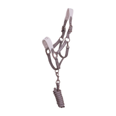 Technische halster met dubbele verstelling en rubber beklede gespen Equestro Gewei / gevilt violet Technische halster met dubbele verstelling en rubber beklede gespen Equestro Gewei / gevilt violet