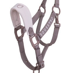 Technische halster met dubbele verstelling en rubber beklede gespen Equestro Gewei / gevilt violet Technische halster met dubbele verstelling en rubber beklede gespen Equestro Gewei / gevilt violet