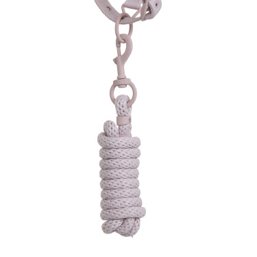 Technische halster met dubbele verstelling en rubber beklede gespen Equestro Violet vilt / zandwit Technische halster met dubbele verstelling en rubber beklede gespen Equestro Violet vilt / zandwit