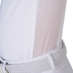 Wedstrijdpolo voor meisjes met micromesh-inzetten Equestro kinderen