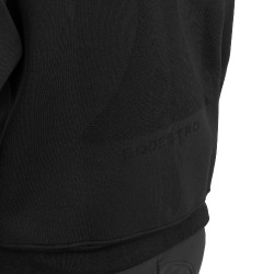 Heren crewneck technische sweater met micro mesh inzetstukken Equestro Heren crewneck technische sweater met micro mesh inzetstukken Equestro