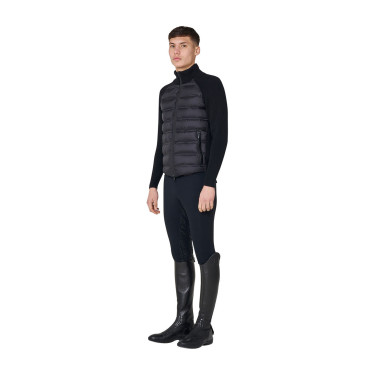 Heren donsjack met gebreide mouwen Equestro Heren donsjack met gebreide mouwen Equestro