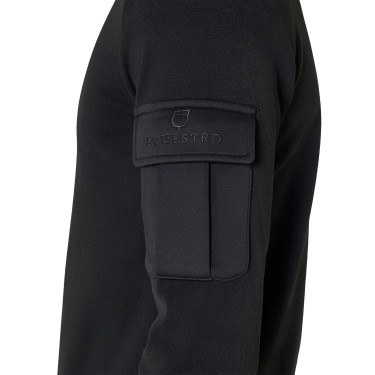 Herenfleece met hoge kraag van fleece met driekwart ritssluiting Equestro heren