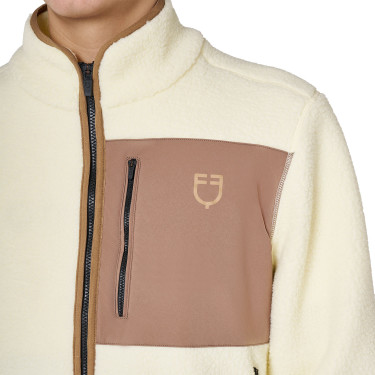 Herenhoodie van teddypile met voorzak Equestro heren