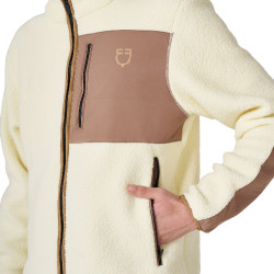 Herenhoodie van teddypile met voorzak Equestro heren