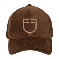 Unisex honkbalpet van fluweeleffect-stof Equestro
