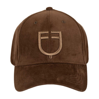 Unisex honkbalpet van fluweeleffect-stof Equestro
