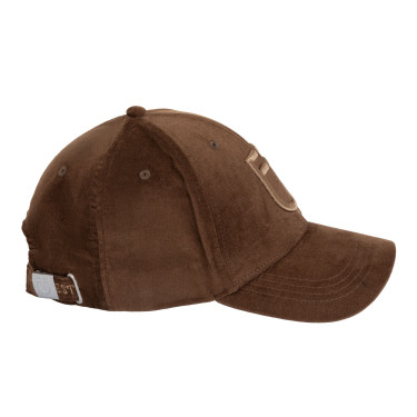 Unisex honkbalpet van fluweeleffect-stof Equestro