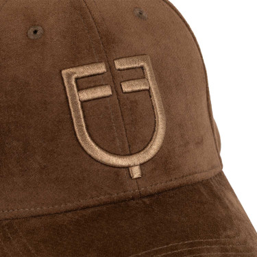 Unisex honkbalpet van fluweeleffect-stof Equestro
