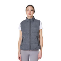 Dames bodywarmer gewatteerd in wol Equestro Grijs mengsel