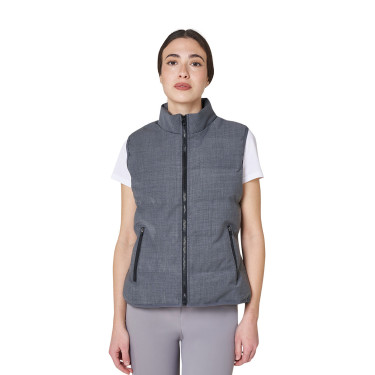 Dames bodywarmer gewatteerd in wol Equestro