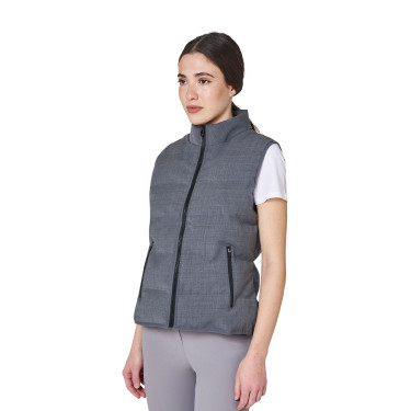 Dames bodywarmer gewatteerd in wol Equestro