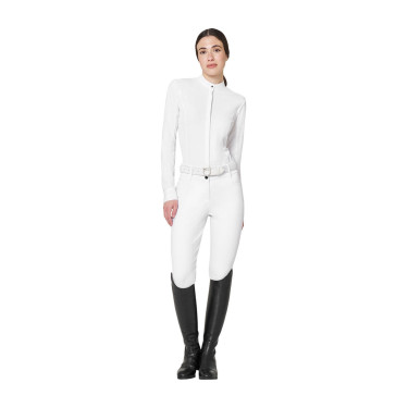 Dames wedstrijdpoloshirt met mesh-inzetten Equestro
