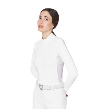 Basic dameswedstrijdpolo met mesh-inzetstukken Equestro dames