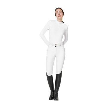 Basic dameswedstrijdpolo met mesh-inzetstukken Equestro dames