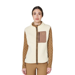 Dames teddyfleece bodywarmer met borstzak Equestro