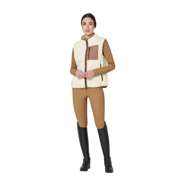 Dames teddyfleece bodywarmer met borstzak Equestro