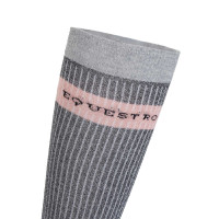 Dameskousen in rekbaar Lurex Equestro dames Grijs / roze