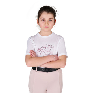 Meisjes T-shirt Stone Horse in katoen Equestro kinderen Meisjes T-shirt Stone Horse in katoen Equestro kinderen