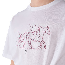 Meisjes T-shirt Stone Horse in katoen Equestro kinderen Meisjes T-shirt Stone Horse in katoen Equestro kinderen