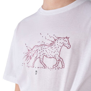 Meisjes T-shirt Stone Horse in katoen Equestro kinderen Meisjes T-shirt Stone Horse in katoen Equestro kinderen