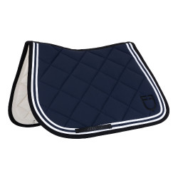 Zadeldek spring Double Stripes in technische stof Equestro Zadeldek spring Double Stripes in technische stof Equestro