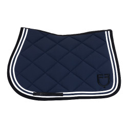 Zadeldek spring Double Stripes in technische stof Equestro Zadeldek spring Double Stripes in technische stof Equestro