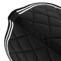 Zadeldek spring Double Stripes in technische stof Equestro Zwart Zadeldek spring Double Stripes in technische stof Equestro Zwart