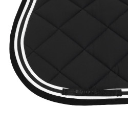 Zadeldek spring Double Stripes in technische stof Equestro Zwart Zadeldek spring Double Stripes in technische stof Equestro Zwart