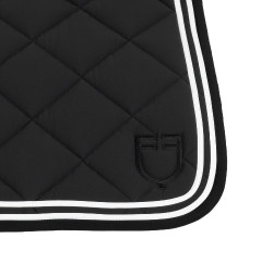 Zadeldek spring Double Stripes in technische stof Equestro Zwart Zadeldek spring Double Stripes in technische stof Equestro Zwart