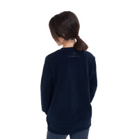 Unisex kinderrondehals sweatshirt in fleece Equestro Marineblazer Marineblauw