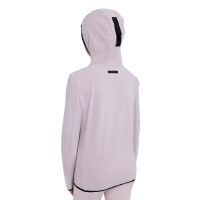 Unisex kinderfleece met rits Equestro Viltachtig violet
