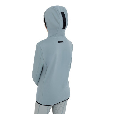 Unisex kinderfleece met rits Equestro Leigrijs