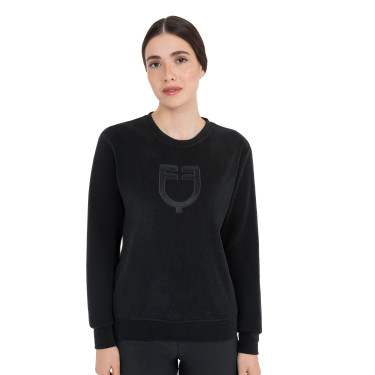 Dames sweatshirt met ronde hals in fleece Equestro