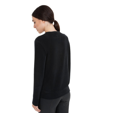 Dames sweatshirt met ronde hals in fleece Equestro