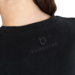 Dames sweatshirt met ronde hals in fleece Equestro