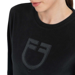 Dames sweatshirt met ronde hals in fleece Equestro