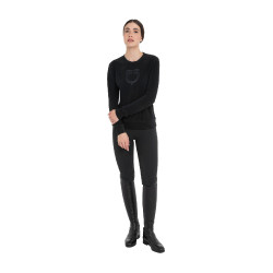 Dames sweatshirt met ronde hals in fleece Equestro