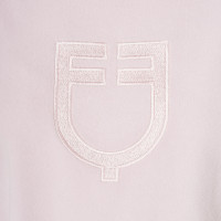 Dames sweatshirt met ronde hals in fleece Equestro Viltachtig violet